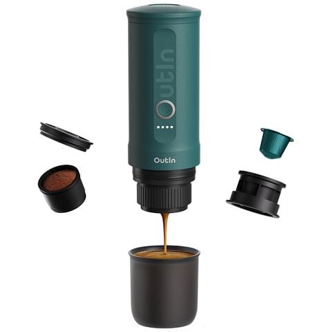 Macchina Per Caffè Espresso Portatile, Verde Acqua Estiva - Otem-01-teal - Foto 3