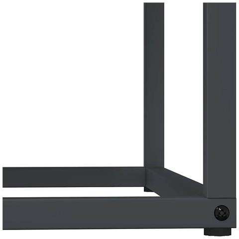 Rastrelliera per Legna da Ardere Antracite 69,5x35x81 cm - Foto 2