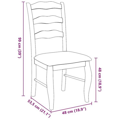 Sedie Da Pranzo Con Cuscini 2pz Marrone Legno Massello Di Hevea - Foto 10