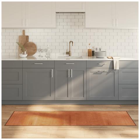 Tappeto Rettangolare Marrone 60x200 Cm In Bambù - Foto 8