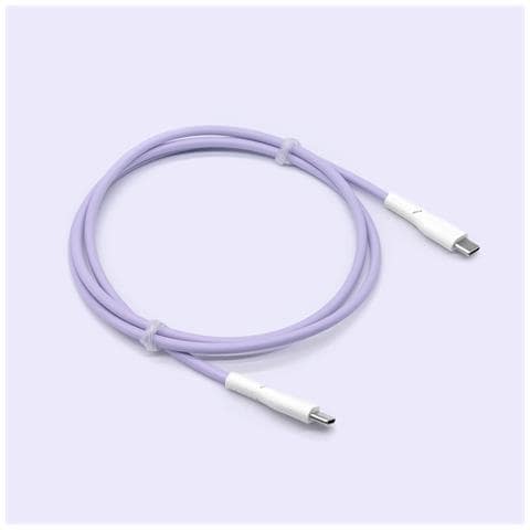 Cavo Di Ricarica Rapida Usb-c A Usb-c Da 60w Per Laptop E Dispositivi Mobili Purple - Foto 2