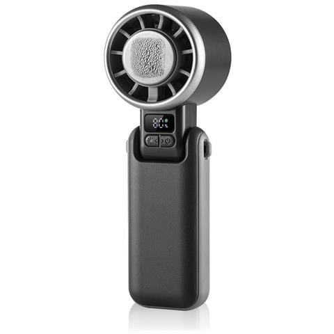 Ventilatore Portatile Ad Alta Velocità Con Raffreddamento A Ghiaccio E Display Digitale Grey - Foto 1