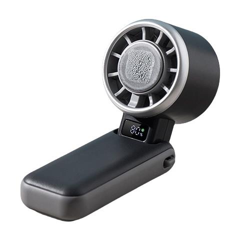 Ventilatore Portatile Ad Alta Velocità Con Raffreddamento A Ghiaccio E Display Digitale Grey - Foto 6