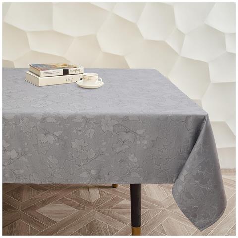 Tovaglia Di Lino Impermeabile Grigio Scuro 140x220cm Resistente Alle Macchie - Foto 1