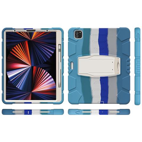 Custodia Per Ipad Pro 12.9"" Con Supporto E Alloggiamento Per Stilo Blu - Foto 4