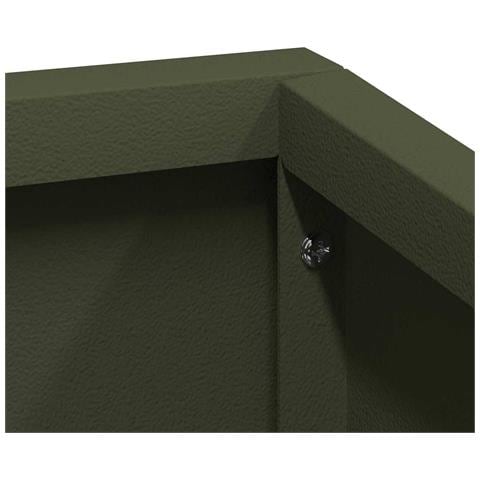 Vaso da giardino Oliver verde 100 x 100 x 50 cm Acciaio - Foto 9