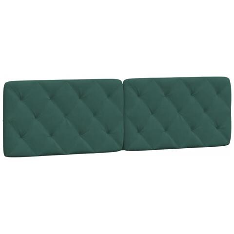 Cuscino Testiera Verde Scuro 180 cm in Velluto - Foto 1