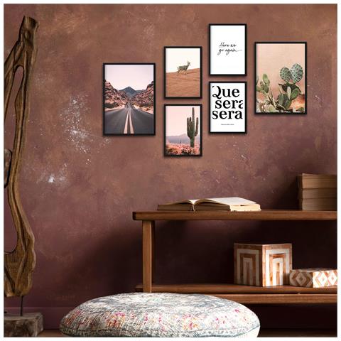 Set Di 6 Stampe Poster Del Messico, Stampe Artistiche Da Parete, Stampe Decorative, Design D'interni In Galleria D'arte A3 & A4 Senza Cornice - Foto 6