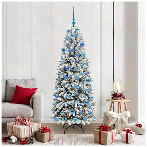 Albero di Natale artificiale con 300 LED Bianco 180 cm - Foto 2