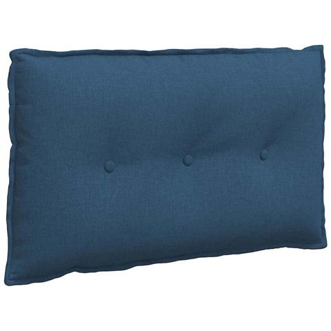 Cuscino per Schiena Blu 80 x 19 x 50 cm Tessuto - Foto 1