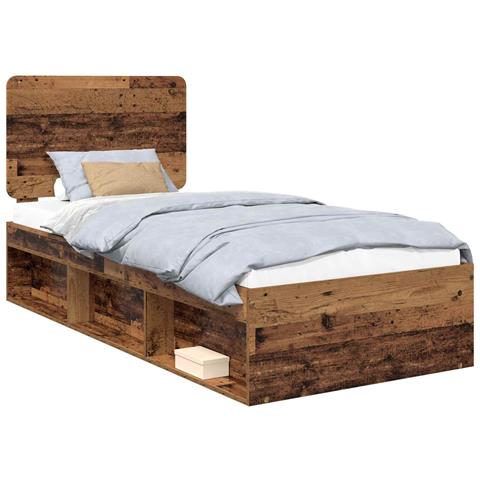 Struttura del letto Legno vecchio 100 x 200 cm Pino massello - Foto 1