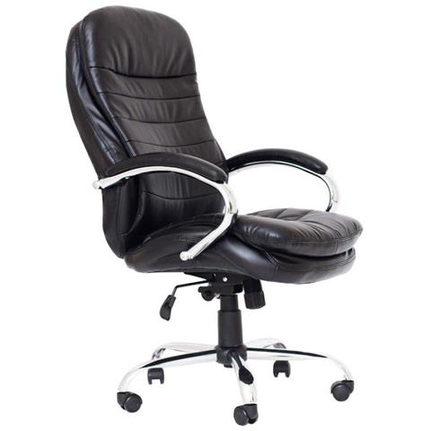 Sedia da ufficio ergonomica Walencija V cromata Anyfix M-2 nera - Foto 1