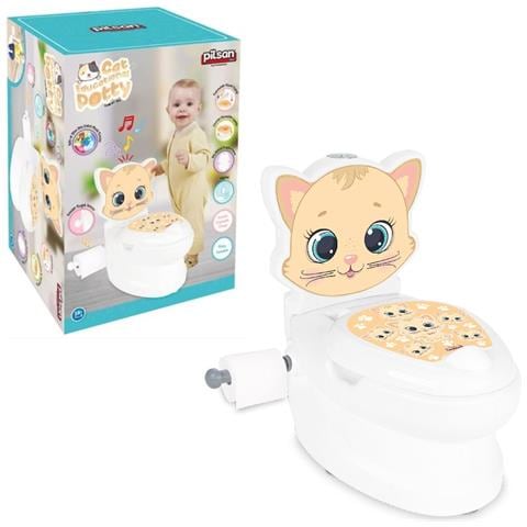 Vasino interattivo bianco per bambini, toilette Gattino - Foto 4