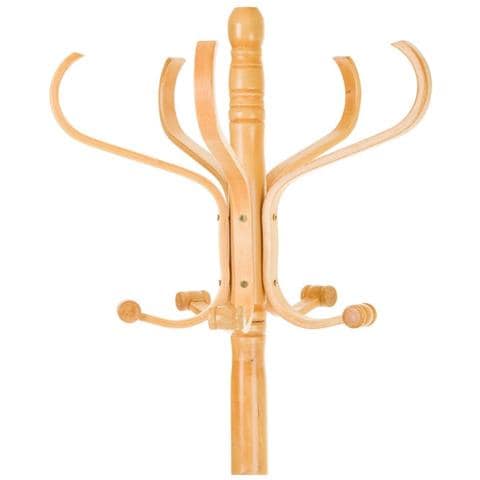 Appendiabiti Da Terra In Legno Laccato Miele 45x45x182h Cm - Foto 2