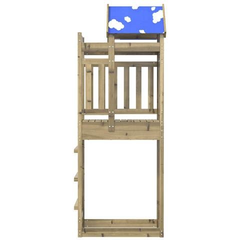 Torre da Gioco Marrone Legno Impregnato Solido - Foto 2
