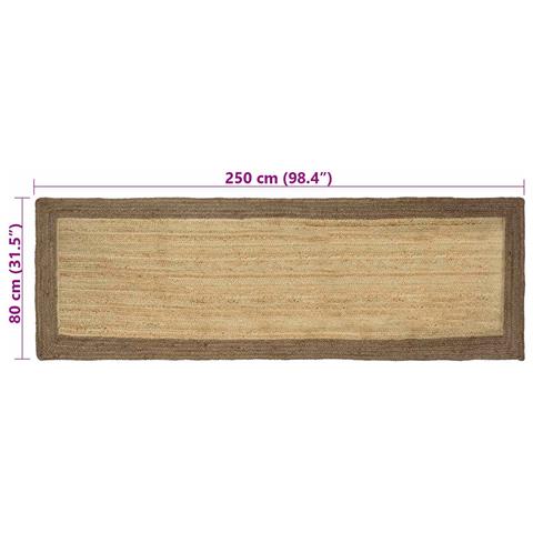 Tappeti per area Grigio 80 x 250 cm Juta - Foto 8