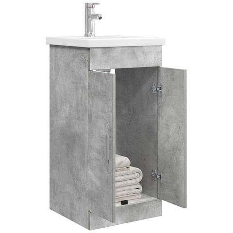Mobile da bagno con lavabo Grigio Cemento 42 x 40 x 84,5 cm - Foto 2