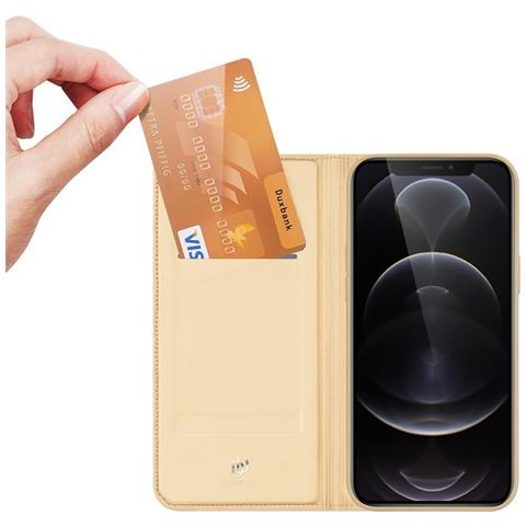 Skin Pro Bookcase Tipo Custodia Per Iphone 13 Pro Max Dorata - Foto 2