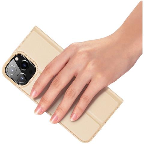 Skin Pro Bookcase Tipo Custodia Per Iphone 13 Pro Max Dorata - Foto 1