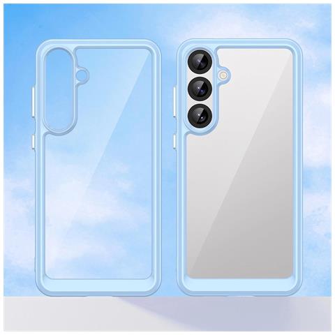 ""outer Space Case"" - Custodia In Silicone Con Supporto In Gel Per Samsung Galaxy S25+ - Blu - Foto 1