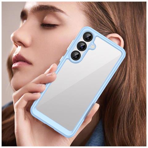 ""outer Space Case"" - Custodia In Silicone Con Supporto In Gel Per Samsung Galaxy S25+ - Blu - Foto 2