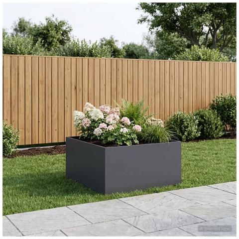 Vaso da giardino Antracite 100 x 100 x 40 cm - Foto 2