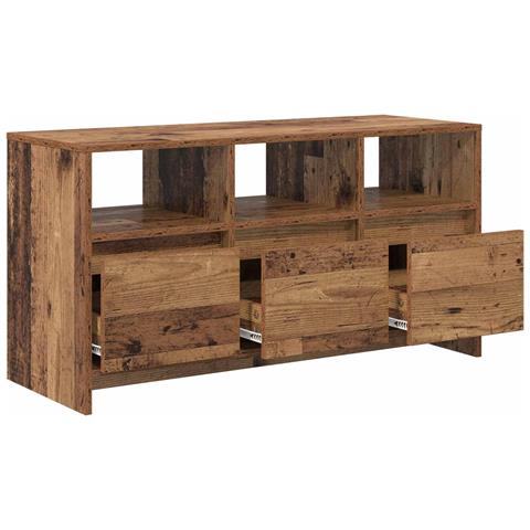 Mobile TV 102 x 37,5 x 52,5 cm Legno di quercia - Foto 2
