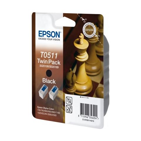 Twin Pack 2 Cartucce Inchiostro Nero C13T051142 - Foto 2