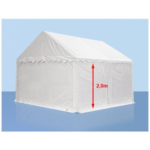 Tendone per feste 4x6 Gazebo party per sagre, ercati 450 N bianco Tendone per feste 4x6 Gazebo party per sagre, ercati 450 N bianco