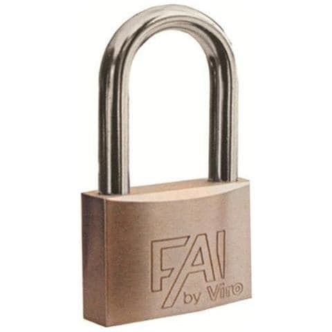 Lucchetto Rettangolare Ad Arco In Ottone 20 Mm Fai - Foto 2