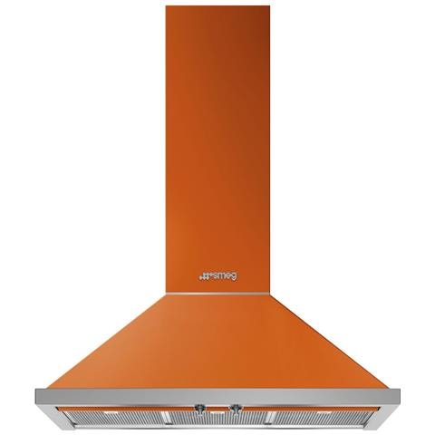SMEG Cappa a Parete KPF9OR Aspirante 90 cm Colore Arancione SMEG Cappa a Parete KPF9OR Aspirante 90 cm Colore Arancione