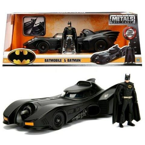 SBA253215002 Hollywood Rides - Batman: Batmobile del 1989 con Batman (Scala 1:24)  - Foto 1