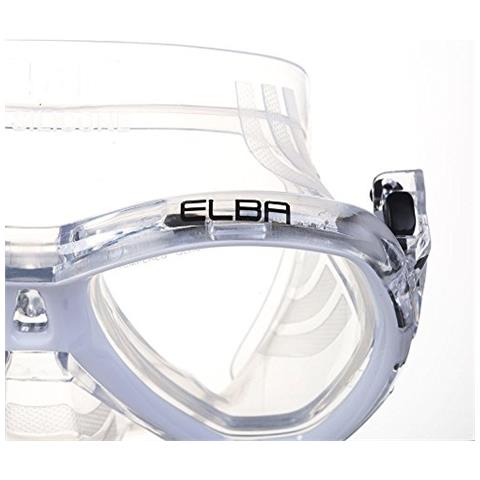 Elba Snorkeling Maschera All'e Immersione Subacquea Adulto Unisex Trasparente Standard - Foto 5