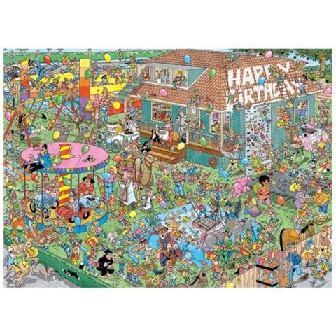 Jan Van Haasteren Children's Birthday Party 1000 Pcs Puzzle 1000 Pz Fumetti - Foto 2