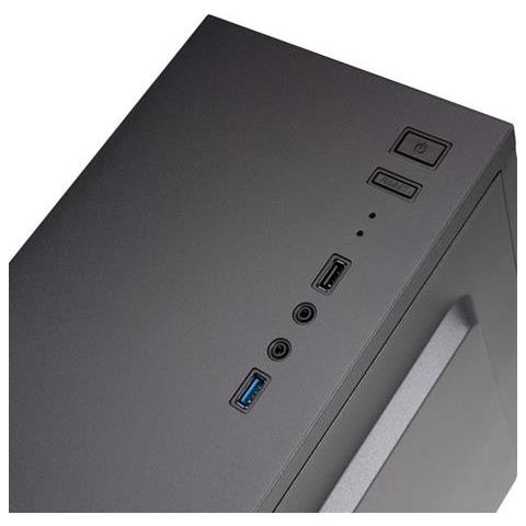 Case Gaming MC100 Middle Tower ATX / micro ATX / Mini-ITX 1 Porte USB 3.0 Colore Nero (Finestrato)  - Foto 4