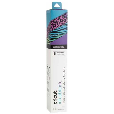 4 Fogli Di Trasferimento - Animali Appariscenti - 30,5 X 30,5 Cm - Foto 1