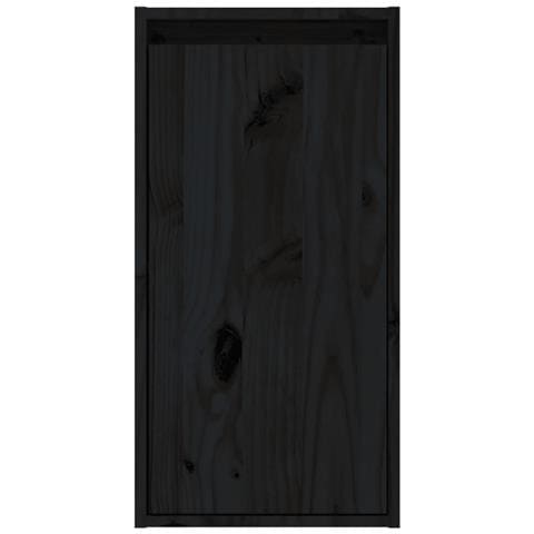 Pensili 2 Pz Neri 30x30x60 Cm In Legno Massello Di Pino - Foto 2