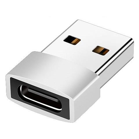 Adattatore Da Type-c Femmina A Usb A 2.0 Maschio Silver - Foto 1