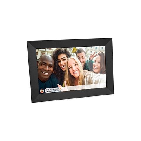 P060-DPF10B1-B Cornice per Foto Digitali Nero 10" Touch Screen Wi-Fi - Foto 1