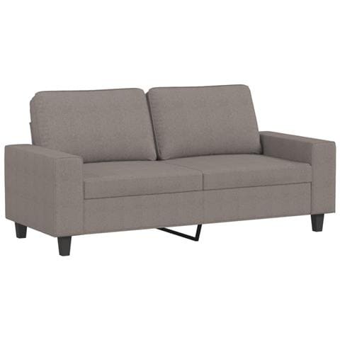 Divano A 2 Posti Tortora 140 Cm In Tessuto - Foto 2