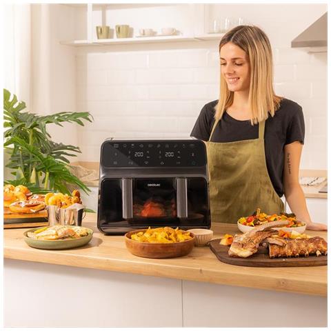 Friggitrice ad Aria Cecofry Advance 9000 Window Capacità 9 Litri 2200 Watt Colore Nero - Foto 8