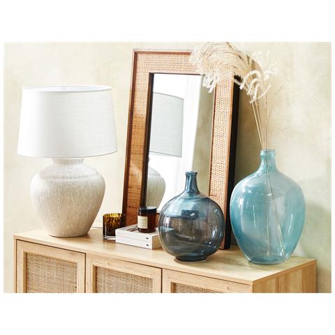 Vaso Da Fiori Roti Vetro 39 Cm Azzurro - Foto 1