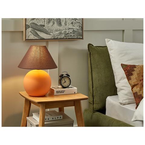 Lampada Da Tavolo Limia Ceramica Arancione - Foto 1