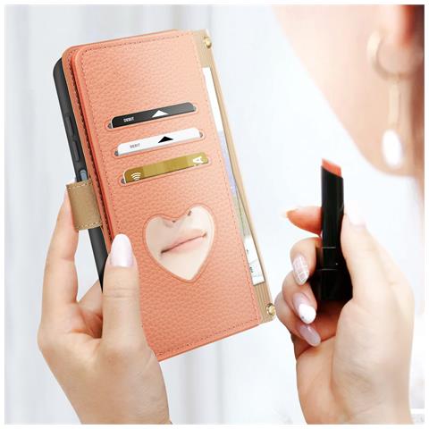 Custodia Tracolla Per Samsung Galaxy A54 5g Portafoglio Tasca Con Zip - Foto 5