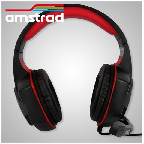 Cuffie Da Gaming 40 Mm Power Bass Archetto E Microfono Regolabili, Nero / Rosso - Foto 2
