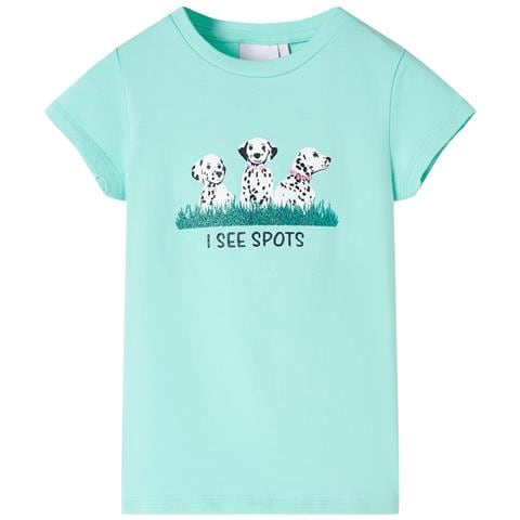 Maglietta Da Bambina Menta Chiaro 104 - Foto 1