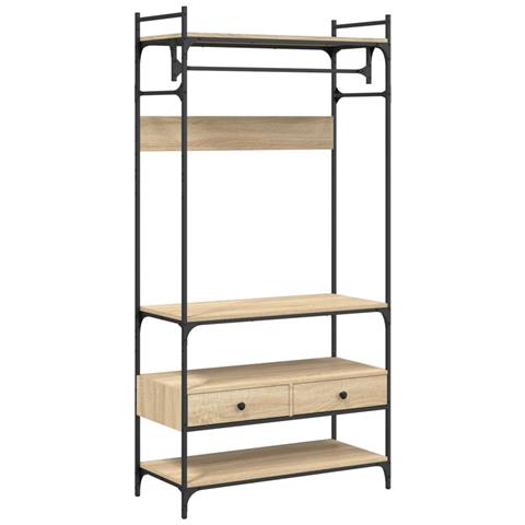 Armadio Cassetti Rovere Sonoma 89x39x184,5 cm Legno Multistrato - Foto 1