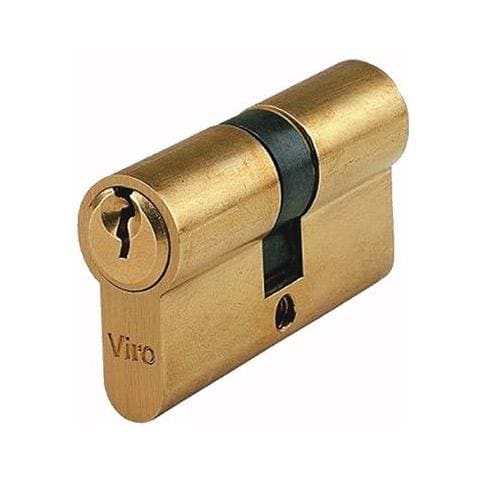 Cilindro In Ottone Per Serratura A Infilare 5 Perni E Nottolino Antifuoriuscita Viro Art. 920 - Centrale - Foto 1
