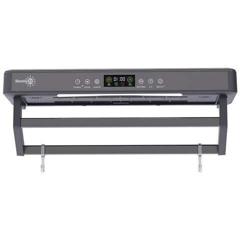 Asciugasalviette Elettrico Con Disinfettante Uv Per Bagno /cucina, A Parete, L60cm, 450w, Electricsun Premium Grigio - Foto 7