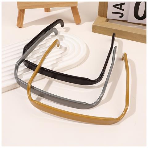 Fasce Per Capelli Quadrate In Confezione Da 2 Adatte Come Occhiali Da Sole, Cerchietto Per Capelli Ricci E Folti Black - Foto 4